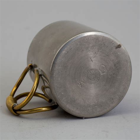 gab tenn svenskt vara 1948 metal box|Vintage Gab Tenn Svensk Vara Pewter Oval Footed Handled.